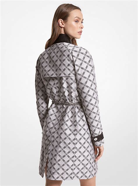 Veste matelassée à capuchon en jacquard à logo 